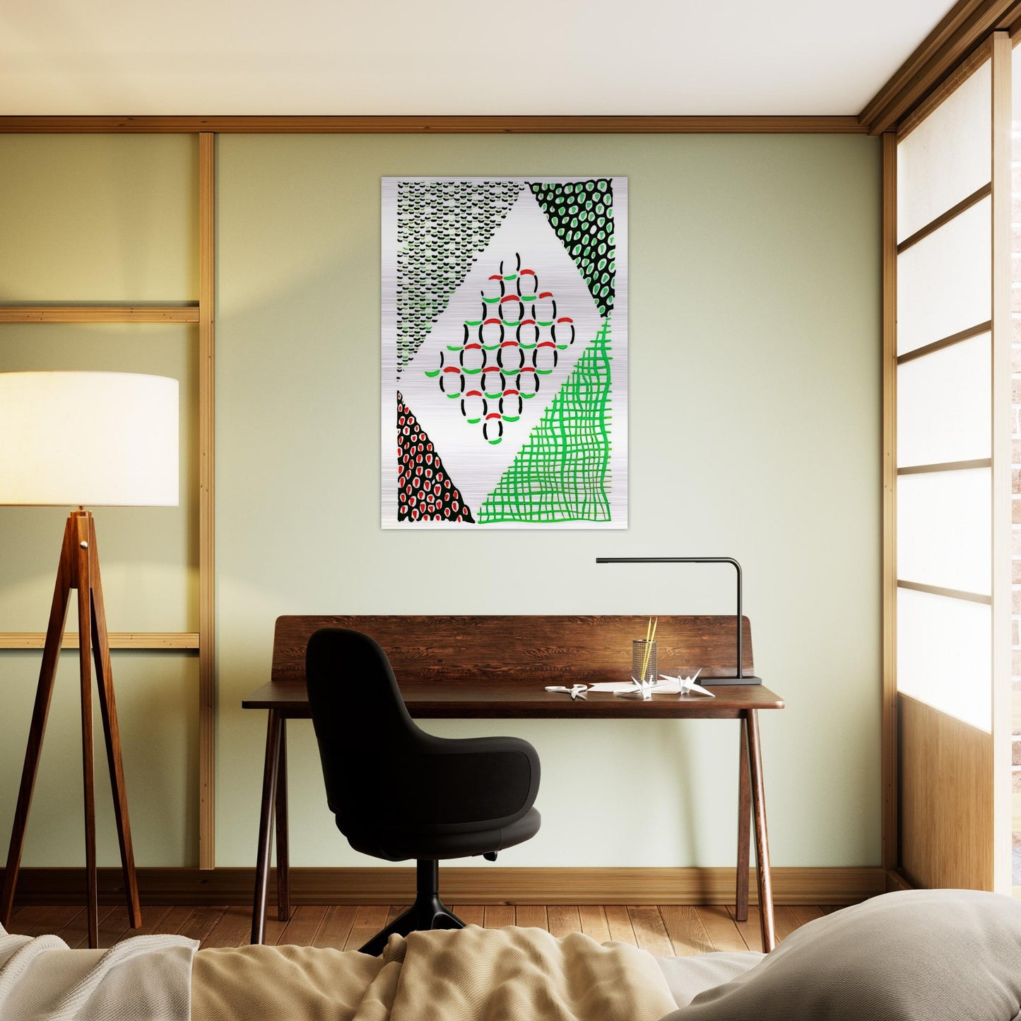 COMPOSITION 19 - Sonia Delaunay Brushed Aluminum Print - 70x100 cm / 28x40 inches | Sonia Delaunay Aluminum Print | Sonia Delaunay Prints