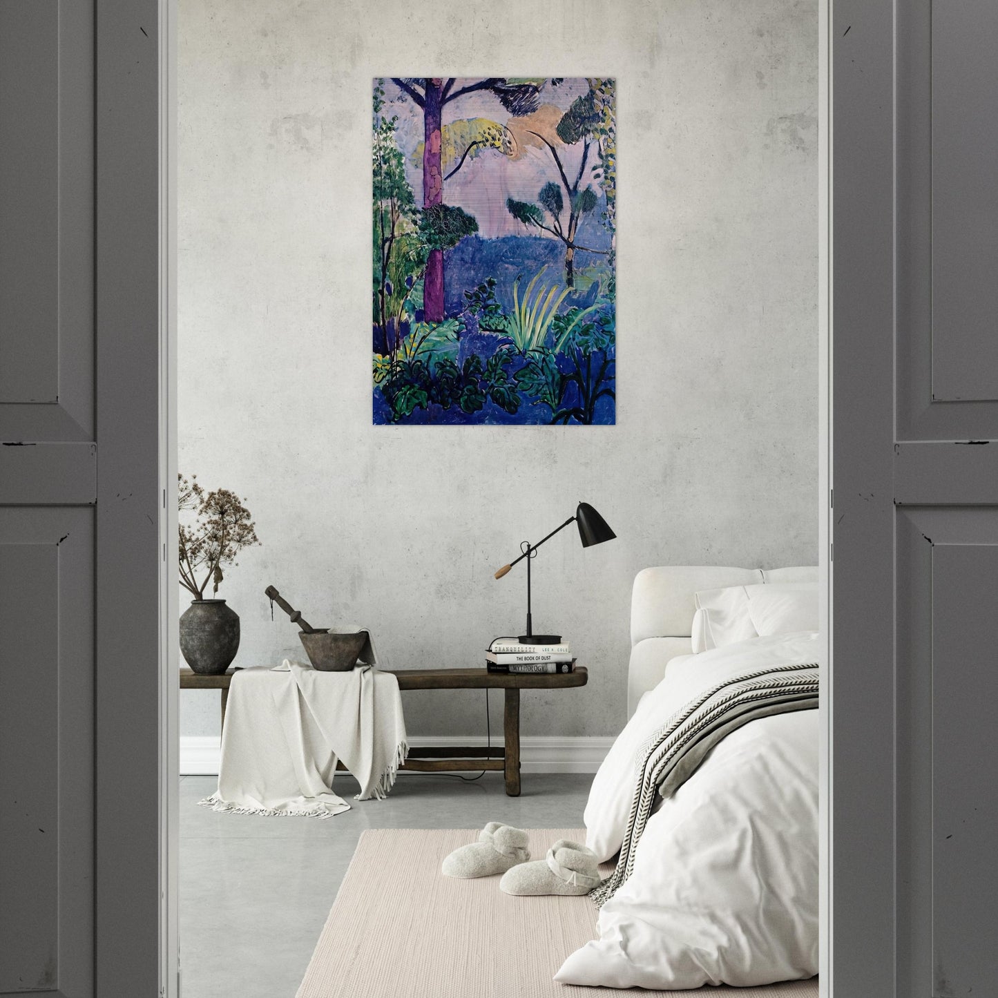 MOROCCAN LANDSCAPE - Henri Matisse Brushed Aluminum Print - 70x100 cm / 28x40 inches | Henri Matisse Aluminum Print | Henri Matisse Prints