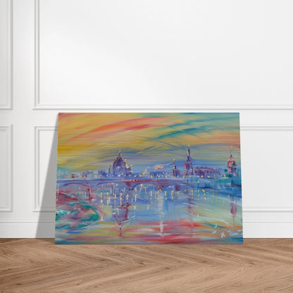 View of Rome and the Tiber - Konrad Zuse Brushed Aluminum Print - 70x100 cm / 28x40 inches | Konrad Zuse Aluminum Print | Konrad Zuse Prints
