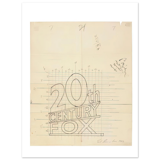 Edward Ruscha - TRADEMARK GRID 1962  75x100 cm / 30x40inches Fine Art Poster