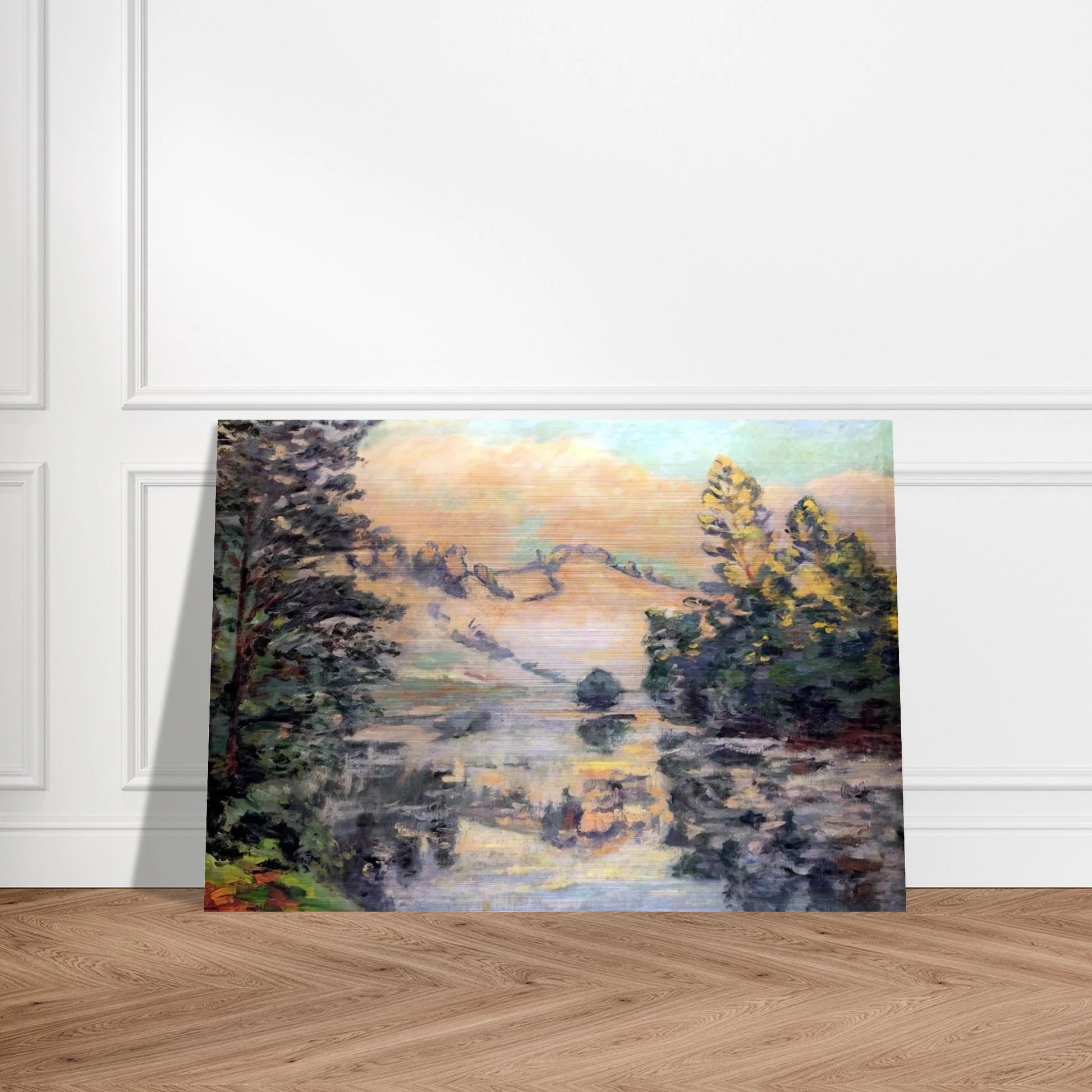 Landscape of Creuse - 1897 - Armand Guillaumin Brushed Aluminum Print - 70x100 cm / 28x40 inches | Armand Guillaumin Aluminum Print | Armand Guillaumin Prints