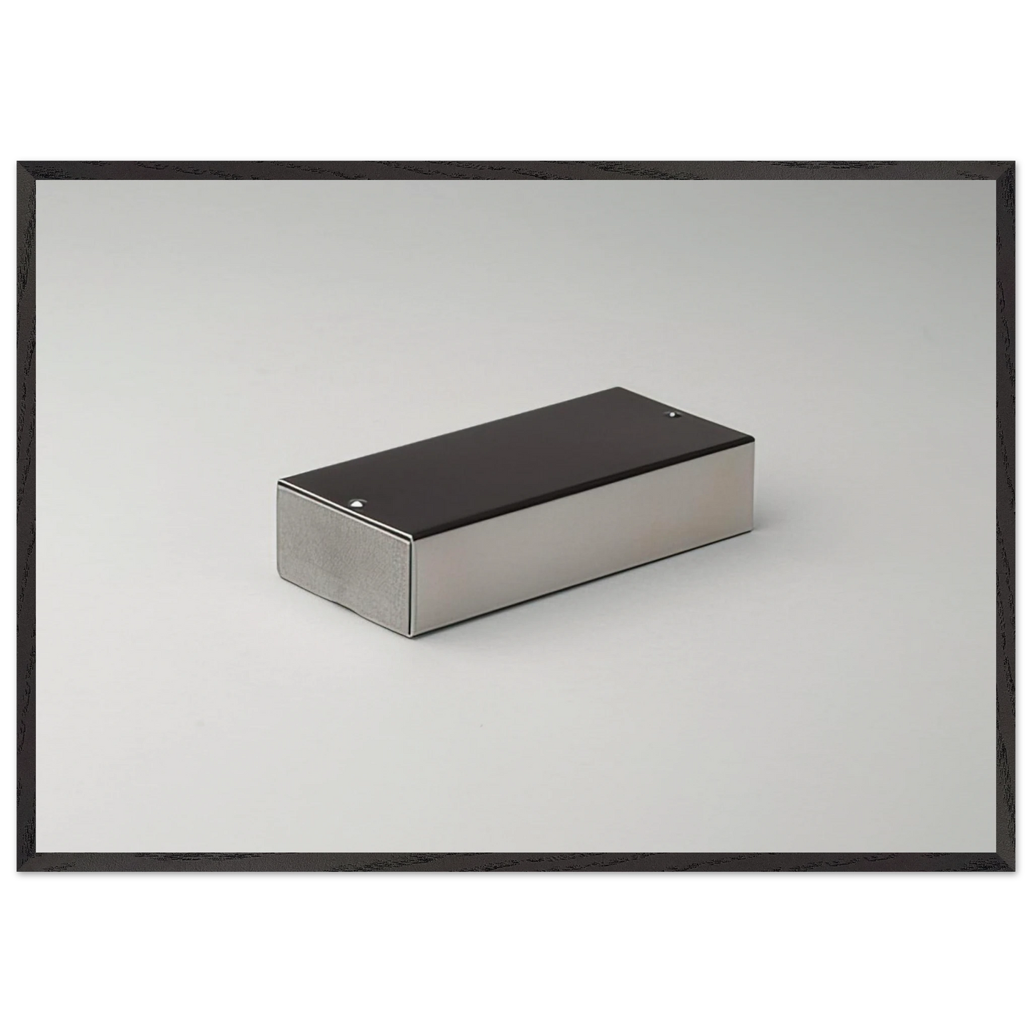 Double Ashtray Model No 205A Cipro - 1974 - Bruno Munari 70x100 cm / 28x40 inches Framed Art Print – Black Wooden Frame