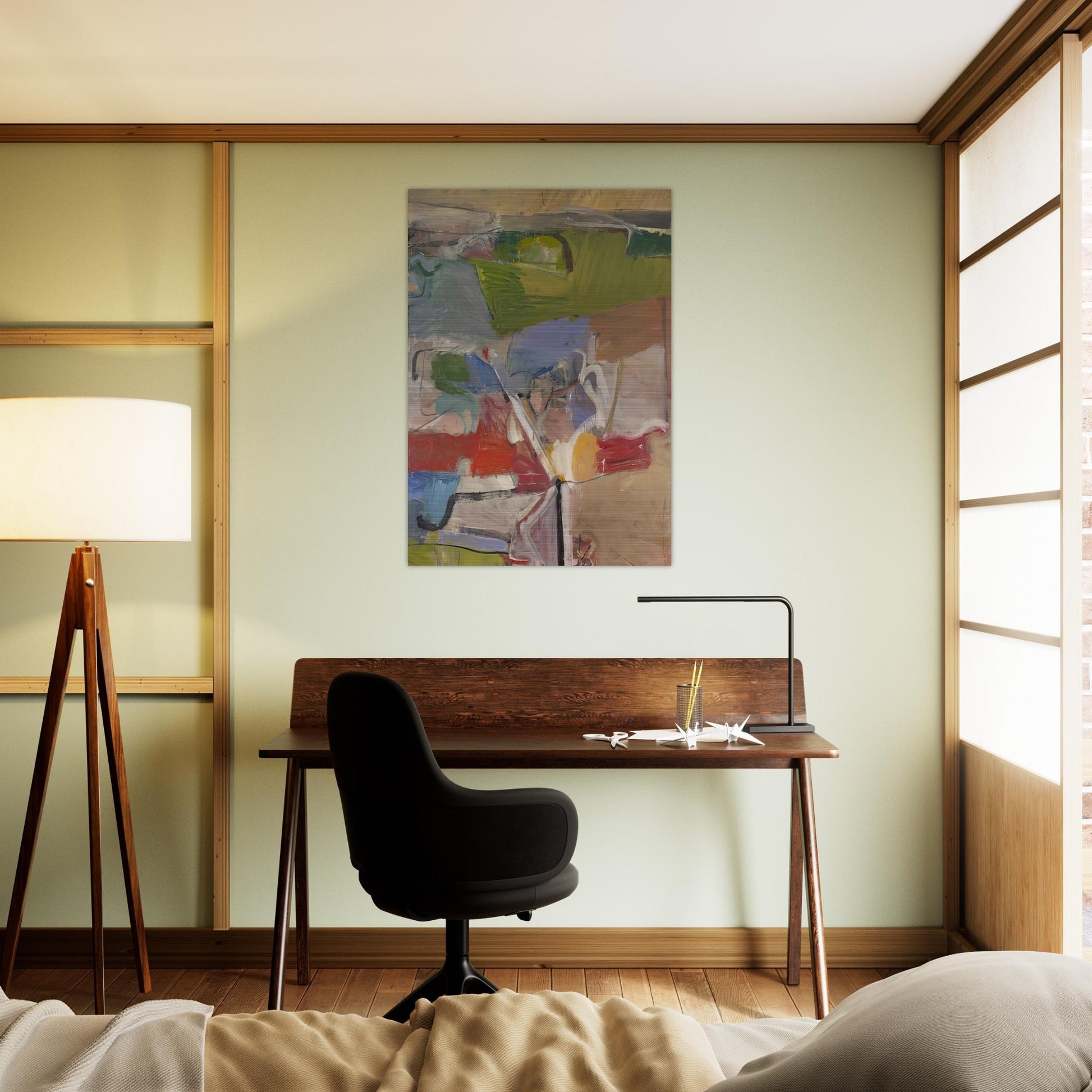 Berkeley #23 - Richard Diebenkorn Brushed Aluminum Print - 70x100 cm / 28x40 inches | Richard Diebenkorn Aluminum Print | Richard Diebenkorn Prints