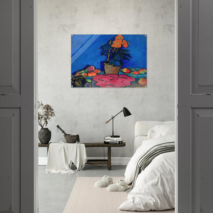 STILL LIFE WITH BEGONIA 1911 - Alexej von Jawlensky Acrylic Print - 70x100 cm / 28x40″ inches