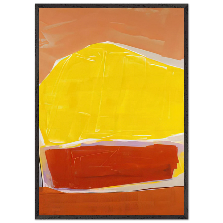 Loves Power - 1982 - Ronnie Landfield 70x100 cm / 28x40 inches Framed Art Print – Black Wooden Frame