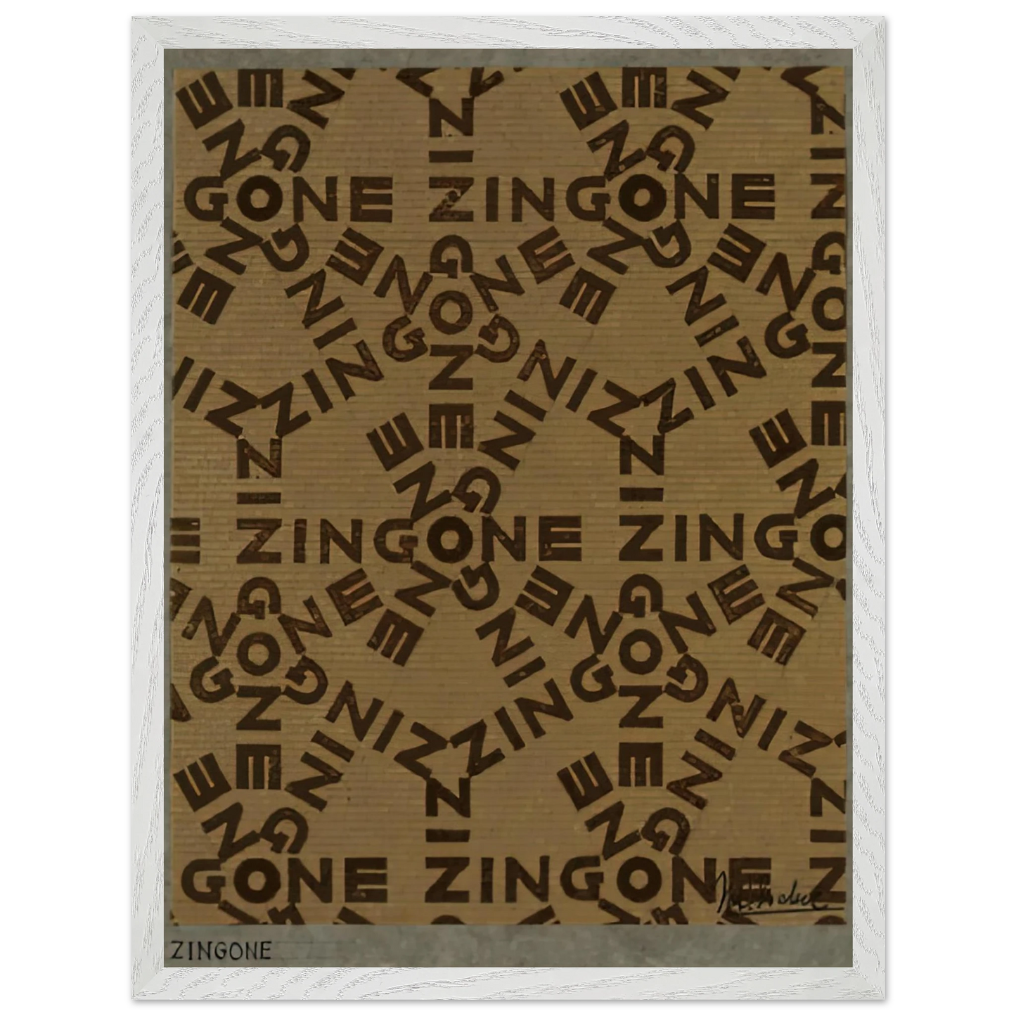 MC Escher - ESCHER (20) Wall Art - 30x40 cm / 12x16 inches - Premium Wooden Framed Poster With Fine Art Paper-canvas - White frame