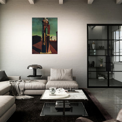 THE GREAT METAPHYSICIAN 1917 - Giorgio de Chirico Brushed Aluminum Print - 70x100 cm / 28x40 inches | Giorgio de Chirico Aluminum Print | Giorgio de Chirico Prints