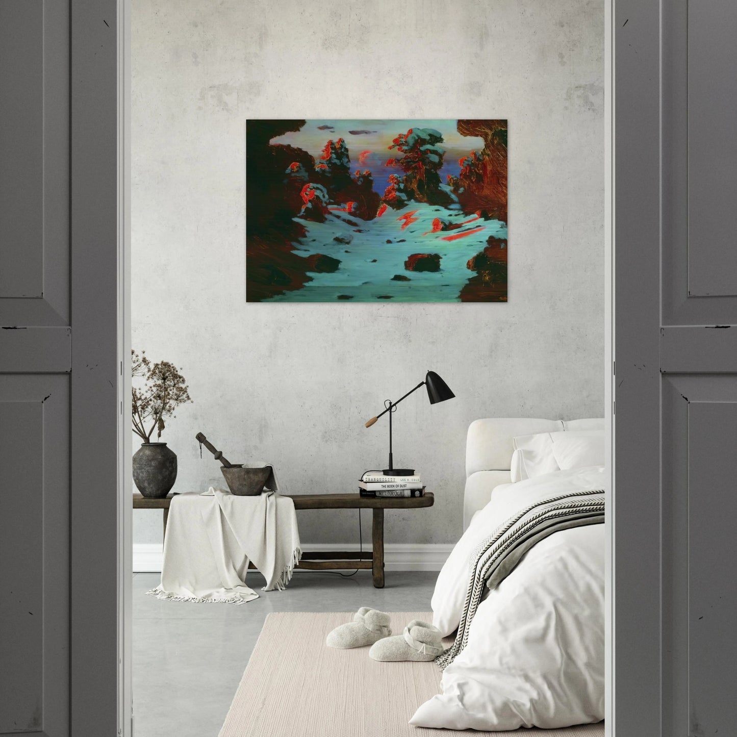 Sunset Effect - Arkhyp Kuindzhi Brushed Aluminum Print - 70x100 cm / 28x40 inches | Arkhyp Kuindzhi Aluminum Print | Arkhyp Kuindzhi Prints
