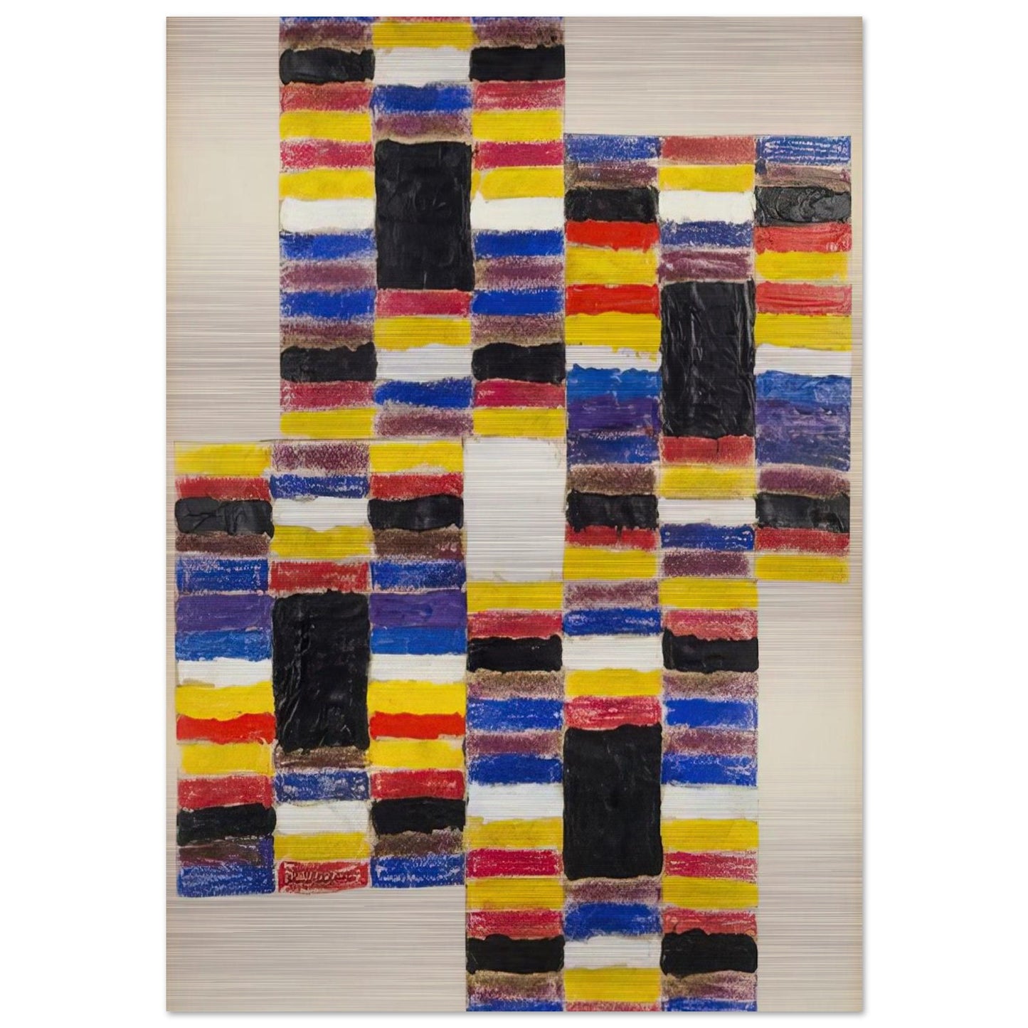 Ascending I - 1958 - Alfred Jensen Brushed Aluminum Print - 70x100 cm / 28x40 inches | Alfred Jensen Aluminum Print | Alfred Jensen Prints