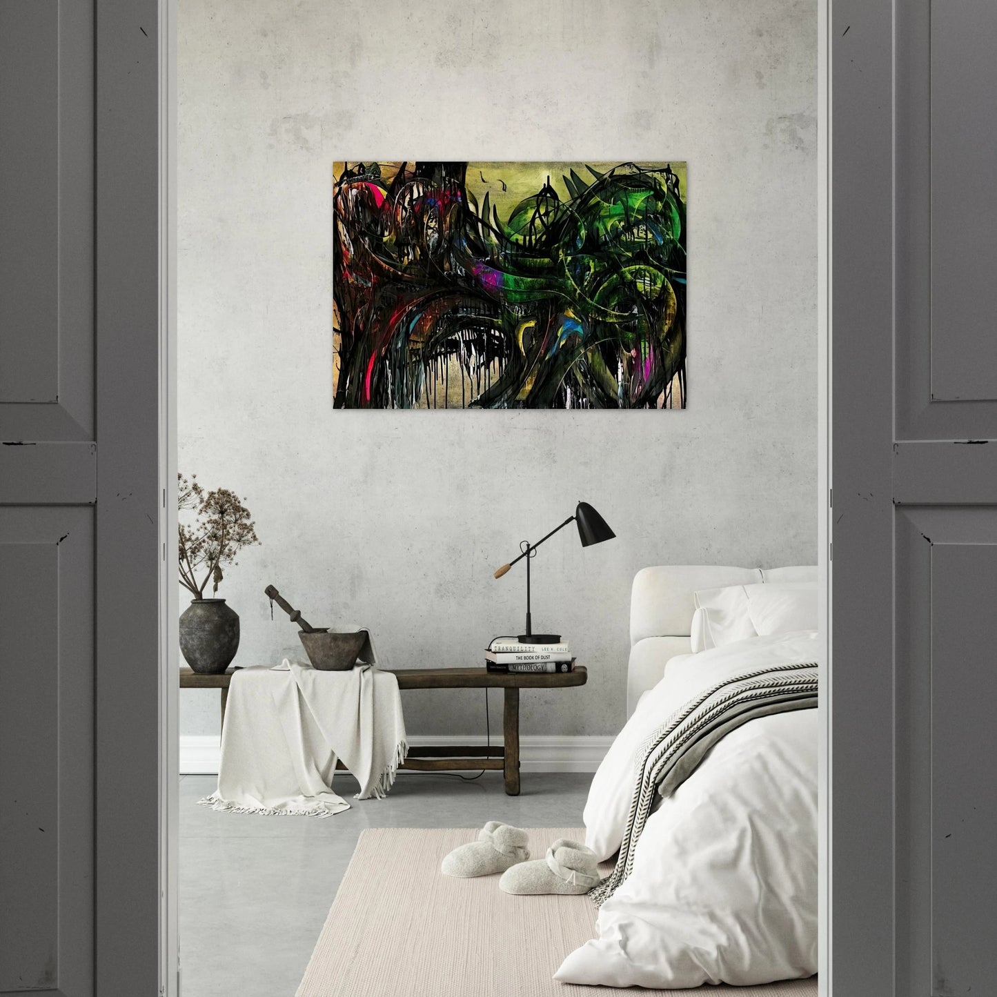 Peinture - 1955 - Simon Hantai Brushed Aluminum Print - 70x100 cm / 28x40 inches | Simon Hantai Aluminum Print | Simon Hantai Prints
