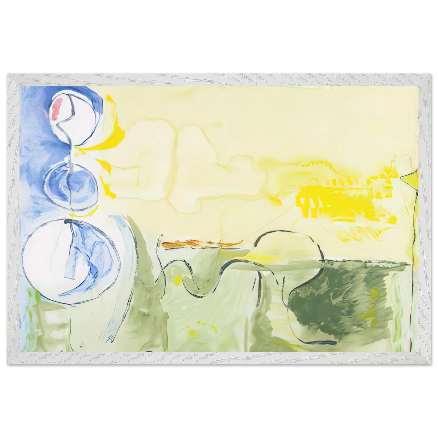 Helen Frankenthaler - Flotilla - 2006 Wall art - 50x70 cm / 20x28 inches - Fine Art Poster-canvas - -