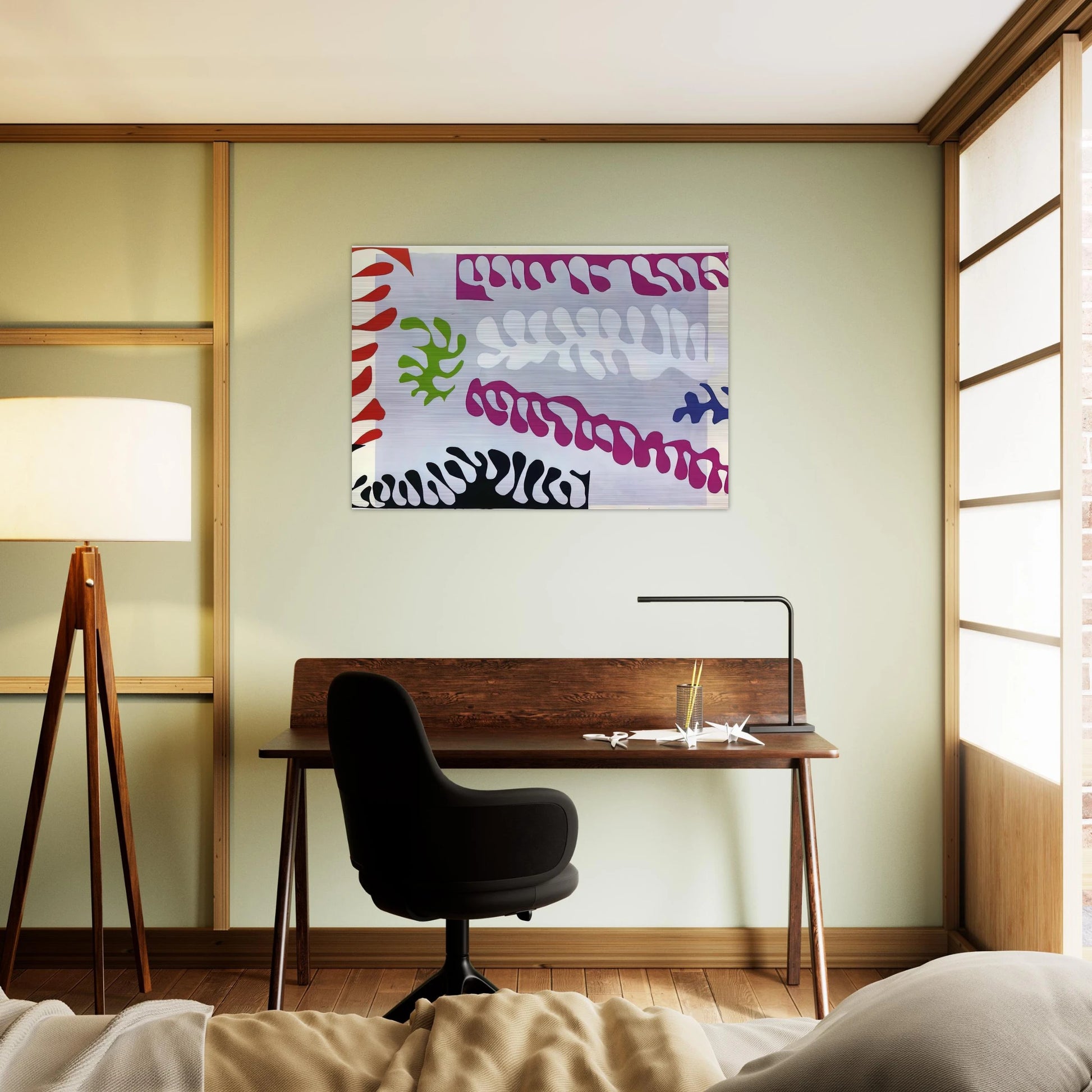CUT OUTS 1 - Henri Matisse Brushed Aluminum Print - 70x100 cm / 28x40 inches | Henri Matisse Aluminum Print | Henri Matisse Prints