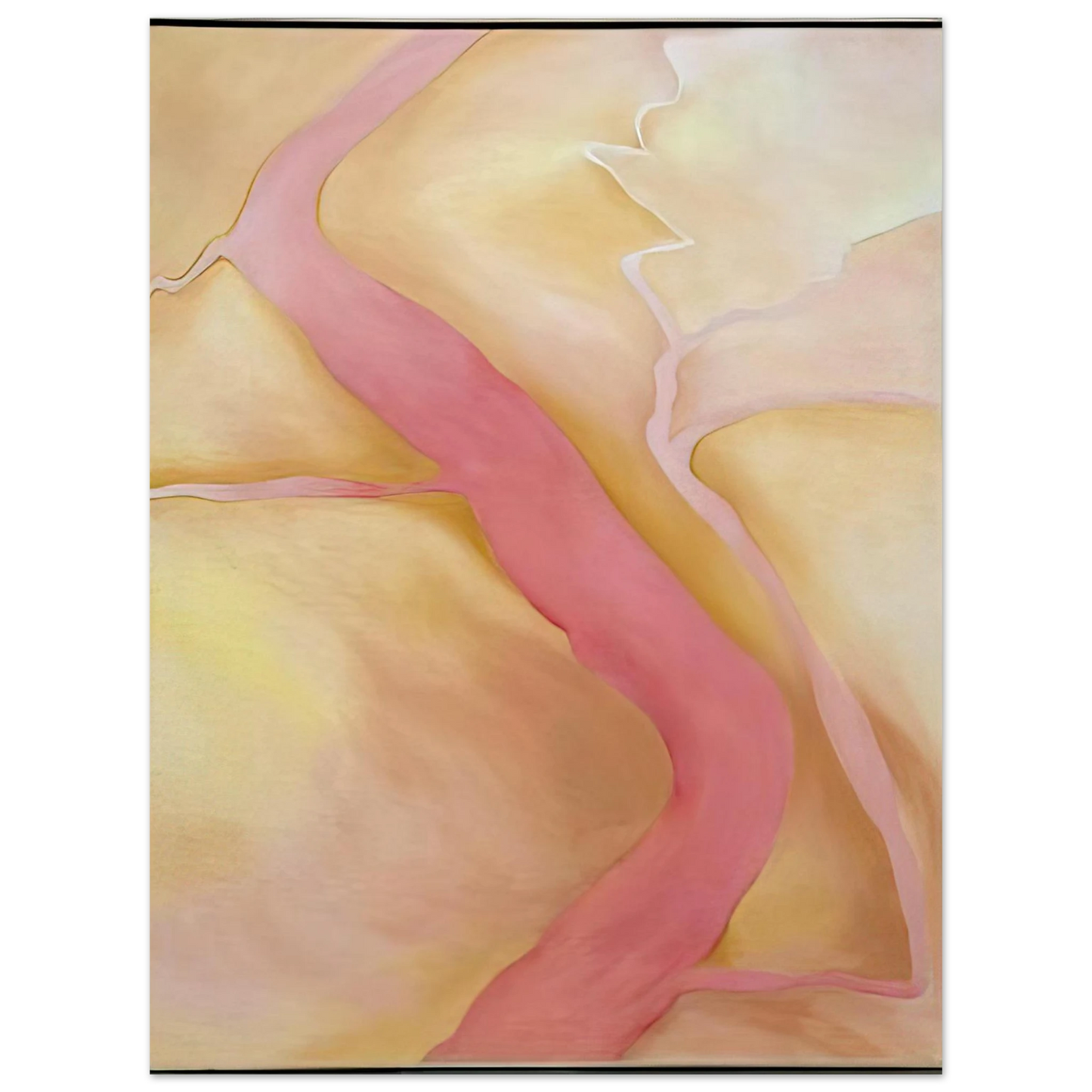 Georgia O'Keeffe - It Was Yellow and Pink II Fine Art Poster