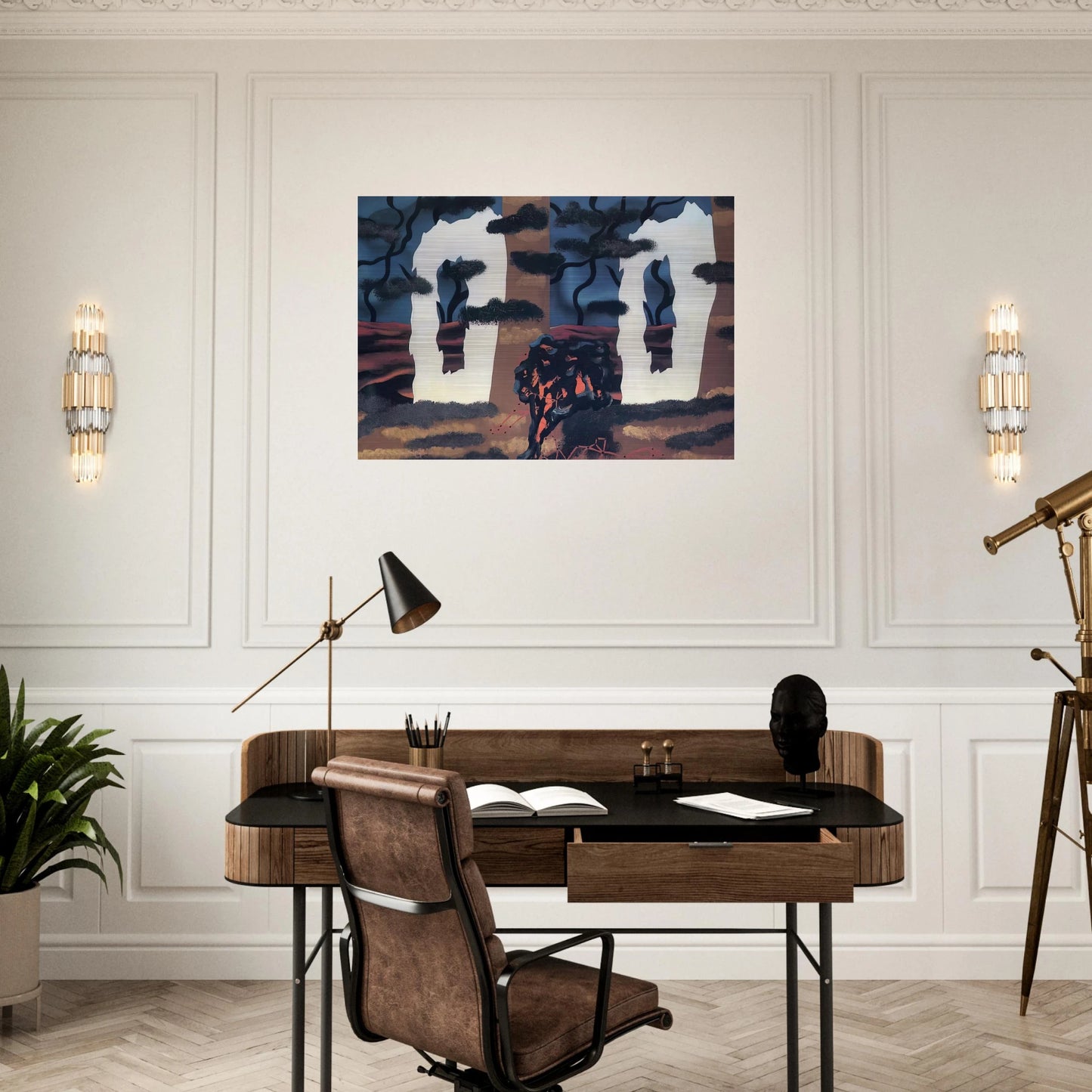 A TASTE OF THE INVISIBLE 1927 - Rene Magritte Brushed Aluminum Print - 70x100 cm / 28x40 inches | Rene Magritte Aluminum Print | Rene Magritte Prints