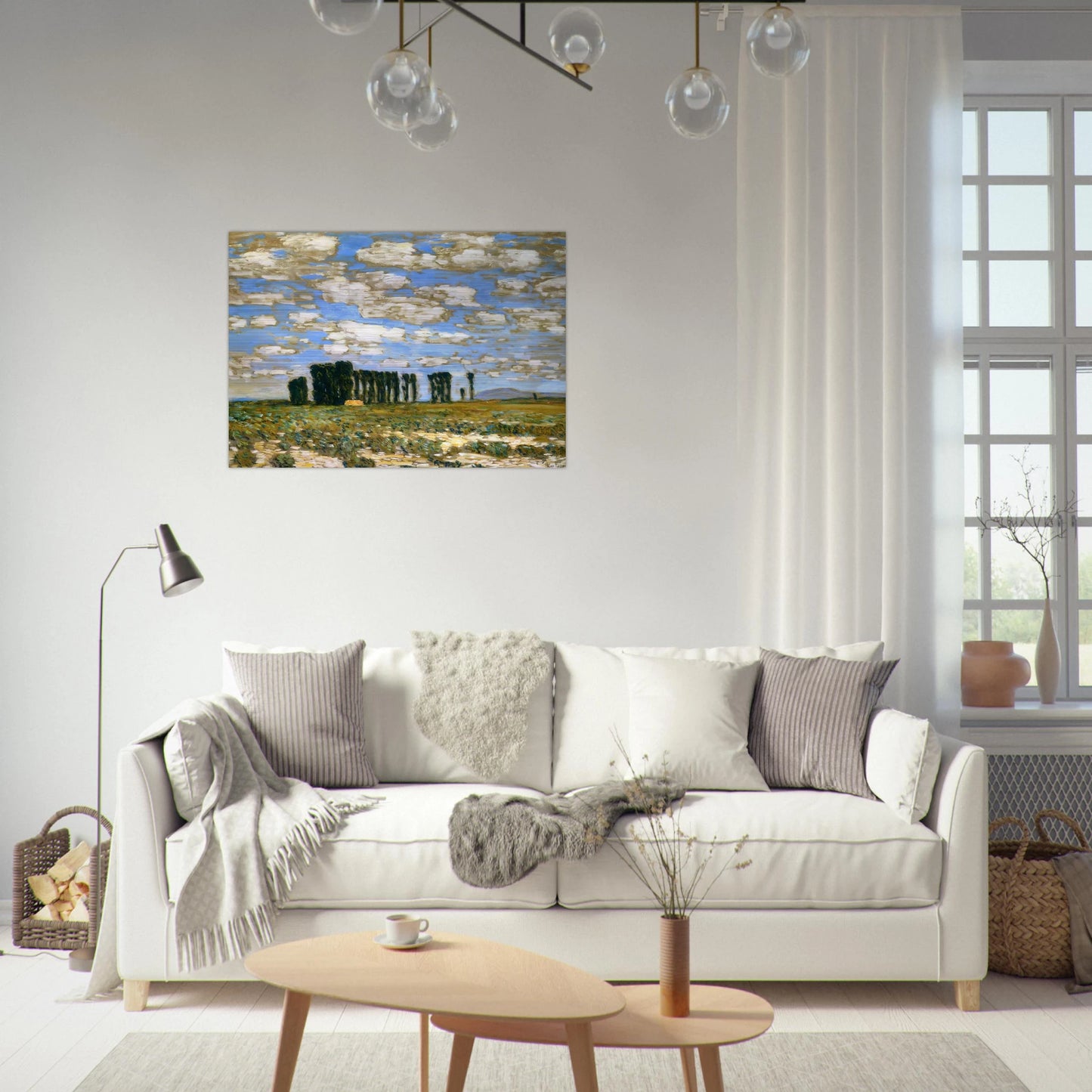 Harney Desert Landscape - Childe Hassam Brushed Aluminum Print - 70x100 cm / 28x40 inches | Childe Hassam Aluminum Print | Childe Hassam Prints