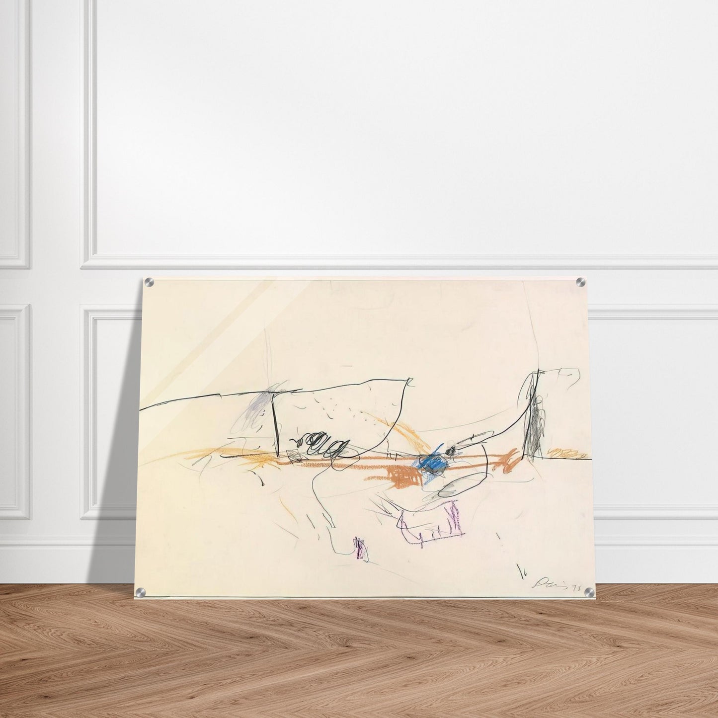 Jumping Jack - 1978 - Gene Davis Acrylic Print - 70x100 cm / 28x40″ inches | Gene Davis Wall Art | Gene Davis Prints