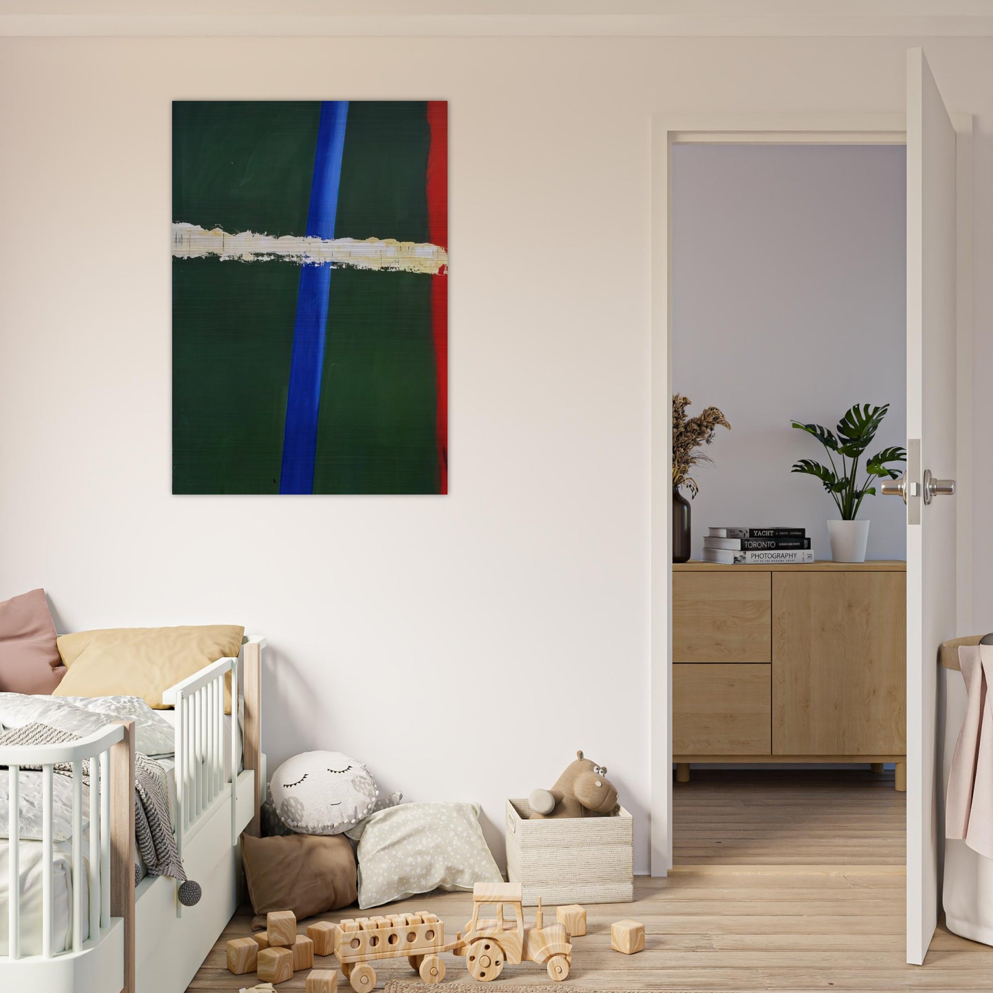Steek 1 - 2005 - Raoul De Keyser Brushed Aluminum Print - 70x100 cm / 28x40 inches | Raoul De Keyser Aluminum Print | Raoul De Keyser Prints