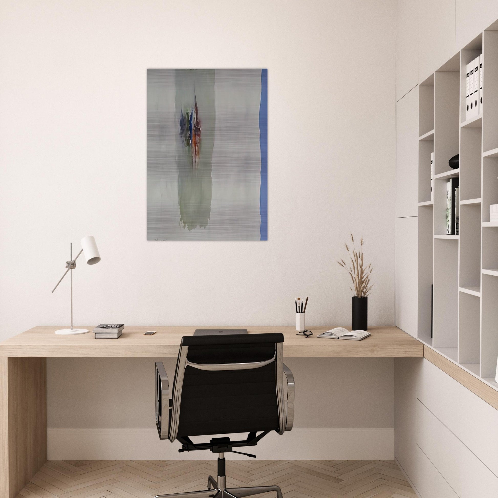 Sentinell III A - 1965 - Theodoros Stamos Brushed Aluminum Print - 70x100 cm / 28x40 inches | Theodoros Stamos Aluminum Print | Theodoros Stamos Prints