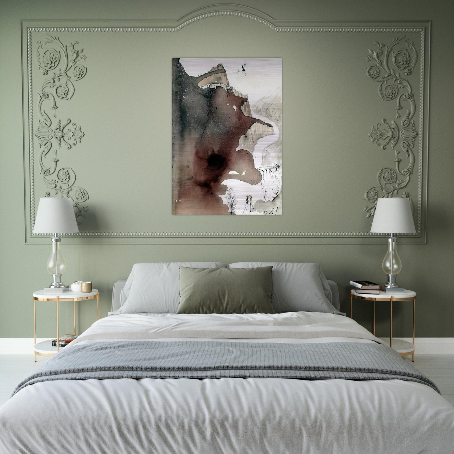ET BAPTIZATUS EST A IOANNE IN IORDANE LUKE 3 3 - Salvador Dali Brushed Aluminum Print - 70x100 cm / 28x40 inches | Salvador Dali Aluminum Print | Salvador Dali Prints