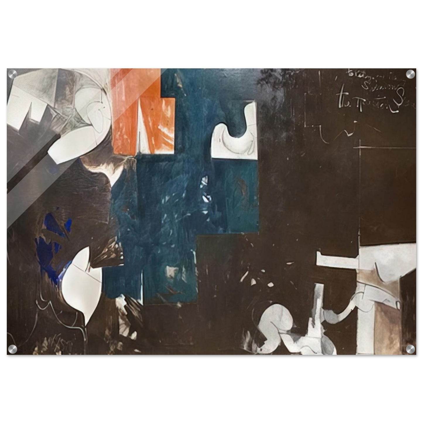 The Houston Scene - 1959 - Hassel Smith Acrylic Print - 70x100 cm / 28x40″ inches