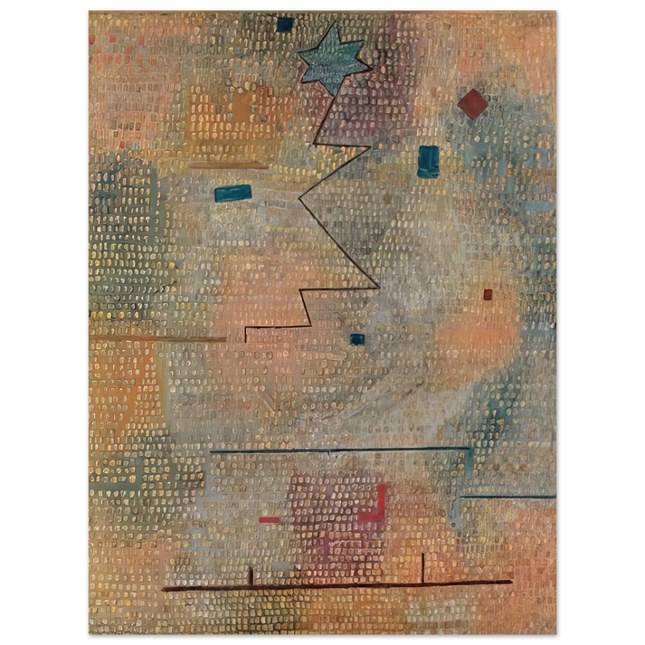 Paul Klee - RISING STAR 1923  75x100 cm / 30x40inches Fine Art Poster