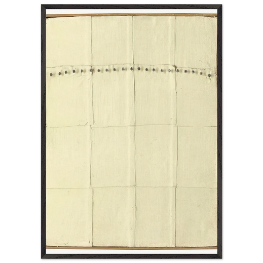 Homage to Greece - Agnes Martin 70x100 cm / 28x40 inches Framed Art Print – Black Wooden Frame