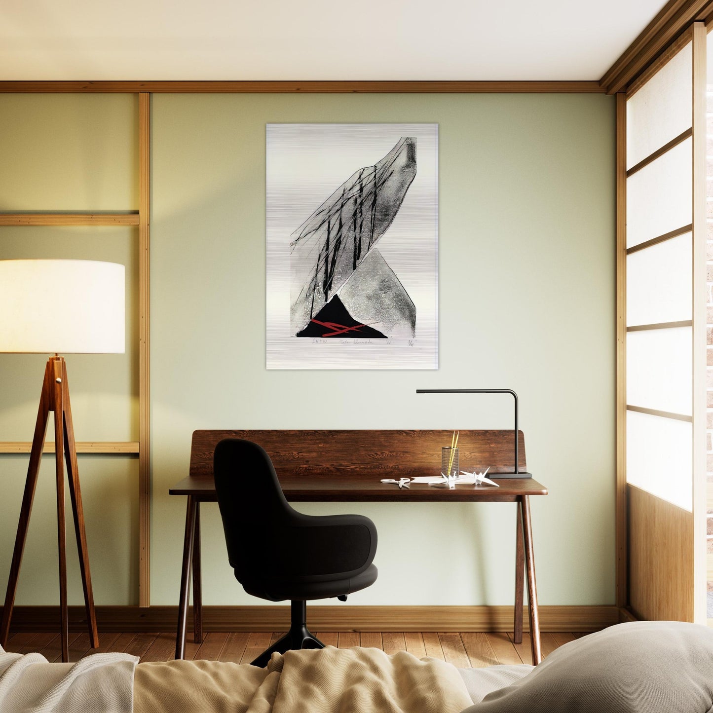 Snow - 1982 - Toko Shinoda Brushed Aluminum Print - 70x100 cm / 28x40 inches | Toko Shinoda Aluminum Print | Toko Shinoda Prints