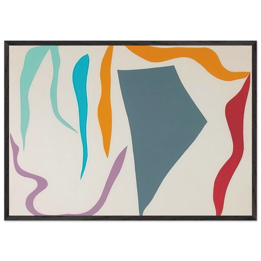 Untitled - 1980 N4 - Ray Parker 70x100 cm / 28x40 inches Framed Art Print – Black Wooden Frame