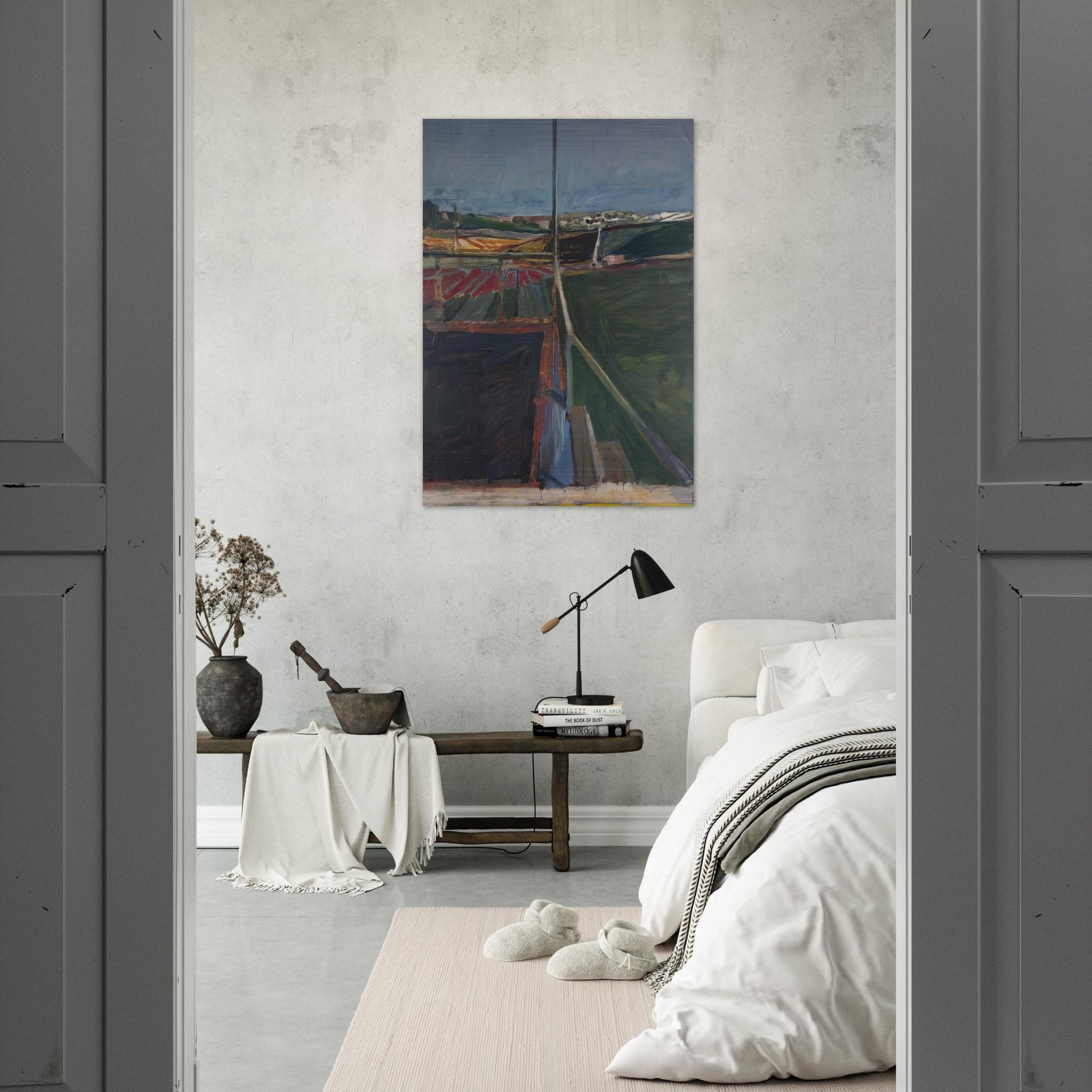 View from the Porch - Richard Diebenkorn Brushed Aluminum Print - 70x100 cm / 28x40 inches | Richard Diebenkorn Aluminum Print | Richard Diebenkorn Prints
