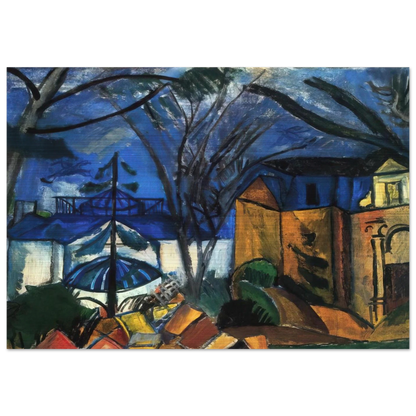 THE BOTANICAL GARDEN 1910 - Raoul Dufy Brushed Aluminum Print - 70x100 cm / 28x40 inches | Raoul Dufy Aluminum Print | Raoul Dufy Prints
