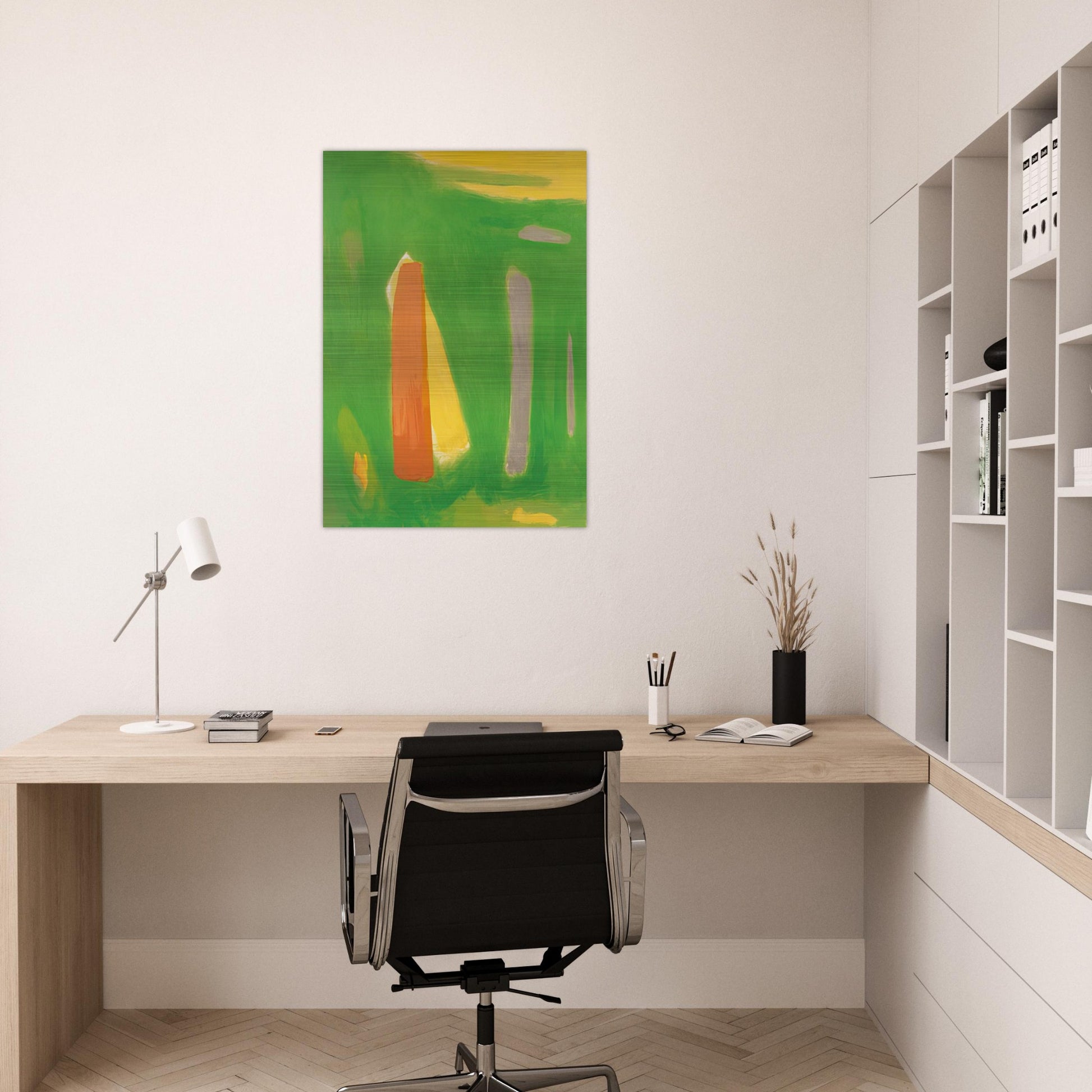 RITMICO 1995 - Esteban Vicente Brushed Aluminum Print - 70x100 cm / 28x40 inches | Esteban Vicente Aluminum Print | Esteban Vicente Prints