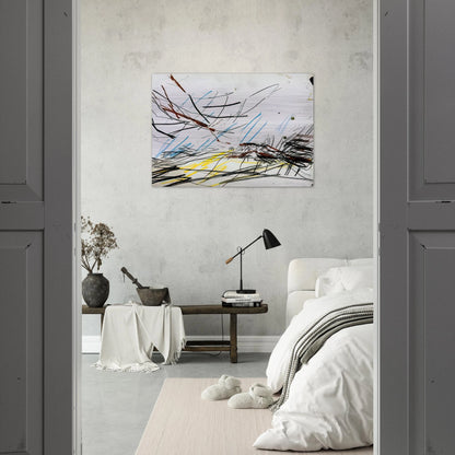WORKING DRAWING FOR PRIMROSE HILL 1 - Frank Auerbach Brushed Aluminum Print - 70x100 cm / 28x40 inches | Frank Auerbach Aluminum Print | Frank Auerbach Prints