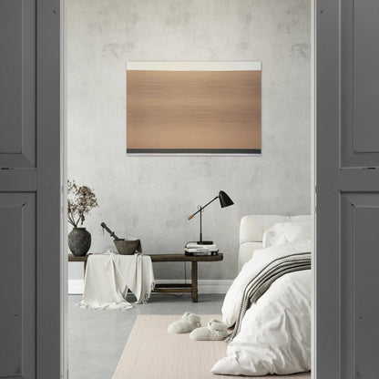 Yellow Ochre - 1967 - Ronnie Landfield Brushed Aluminum Print - 70x100 cm / 28x40 inches | Ronnie Landfield Aluminum Print | Ronnie Landfield Prints