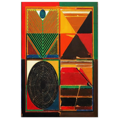 Ankuran - 1987 - S. H. Raza Art Prints - 100x150 cm / 40x60″ inches | S. H. Raza Poster | S. H. Raza Prints