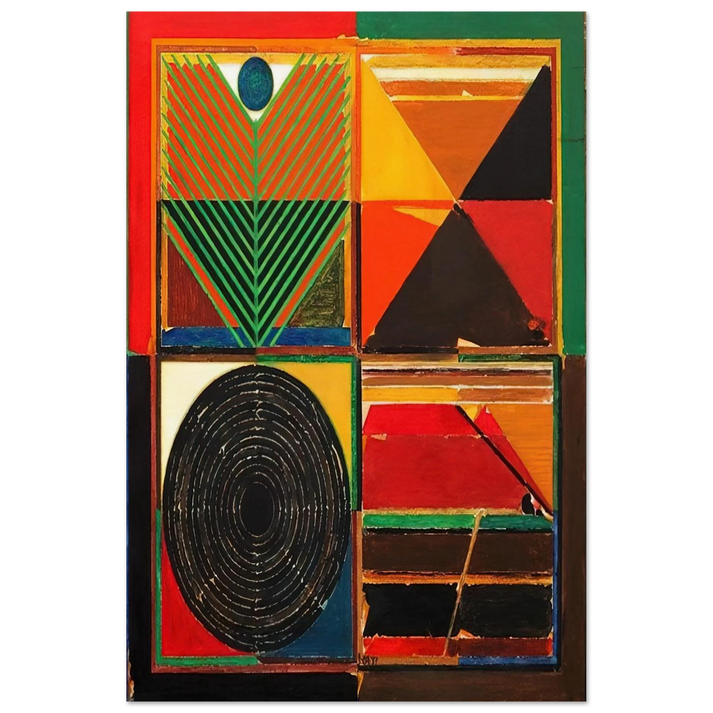 Ankuran - 1987 - S. H. Raza Art Prints - 100x150 cm / 40x60″ inches | S. H. Raza Poster | S. H. Raza Prints