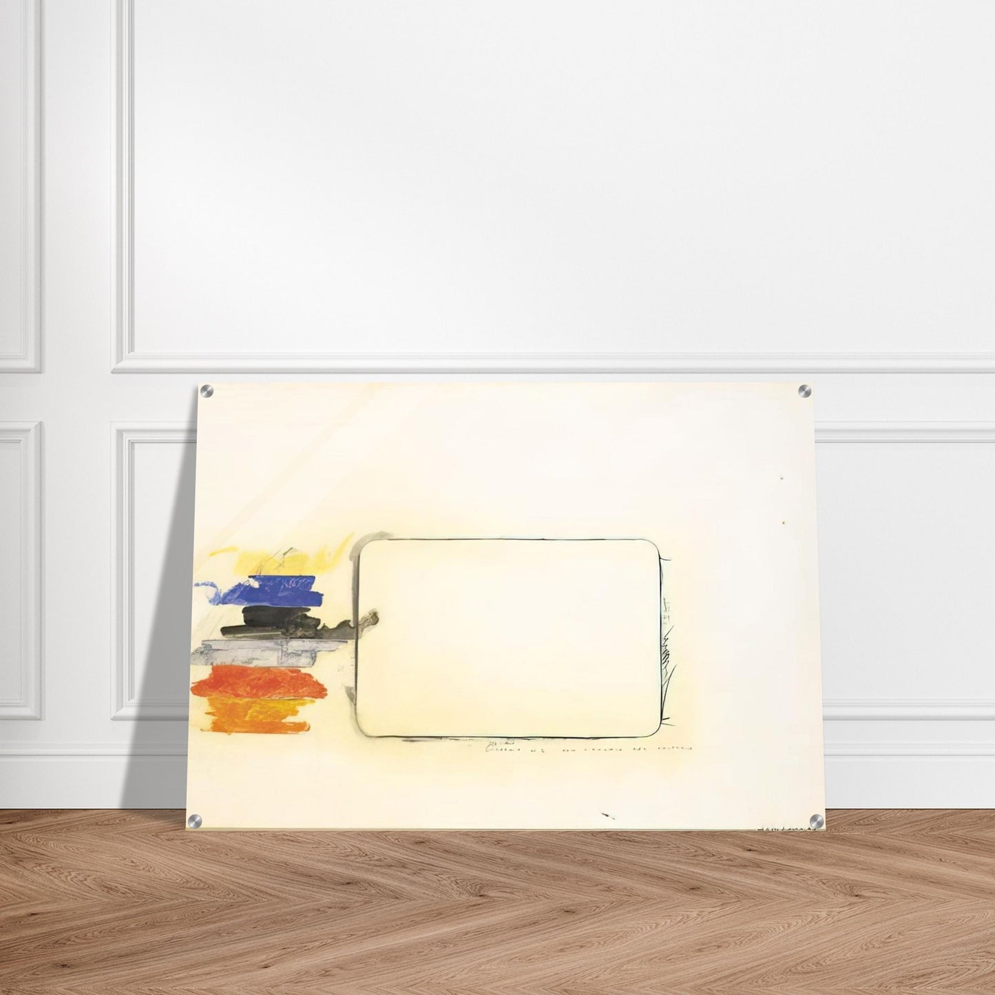 Disegno n. 2 per l'occhio del critico - Art Informel - Mario Schifano Acrylic Print - 70x100 cm / 28x40″ inches
