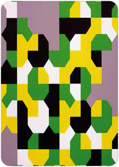 Curva di Peano - 1991 By Bruno Munari Pack of 10 Post Cards | Bruno Munari Post Cards | A6 (10.5 x 14.8 cm) - 4.1 x 5.8 inches