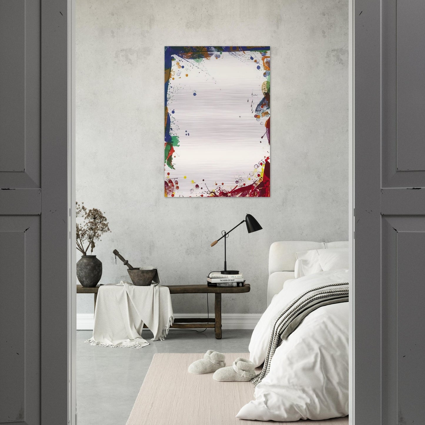 Sulfur Sails - Sam Francis Brushed Aluminum Print - 70x100 cm / 28x40 inches | Sam Francis Aluminum Print | Sam Francis Prints