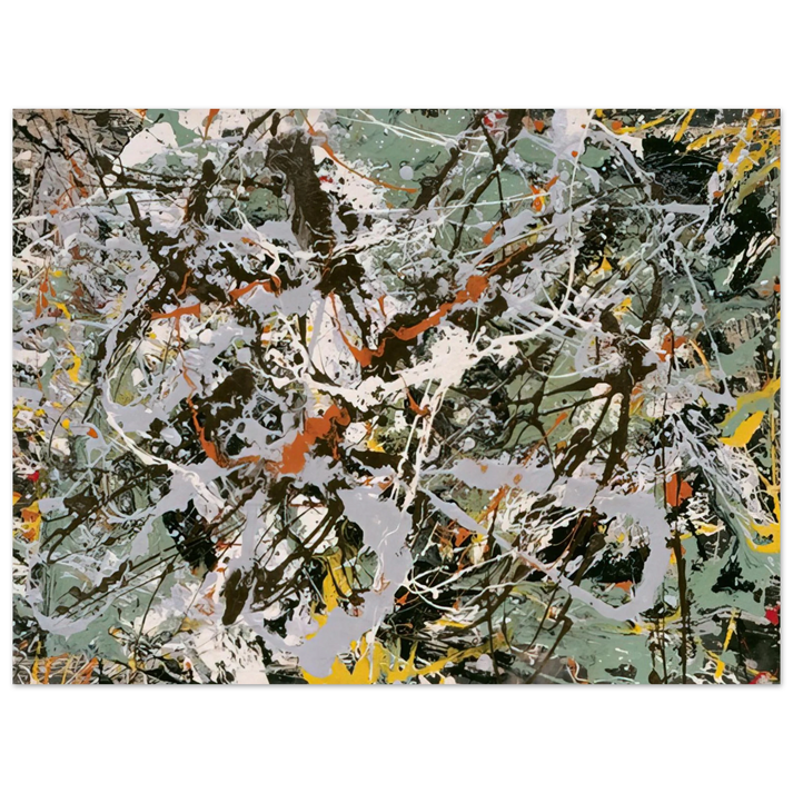 Jackson Pollock - UNTITLED GREEN SILVER 1949  75x100 cm / 30x40inches Fine Art Poster