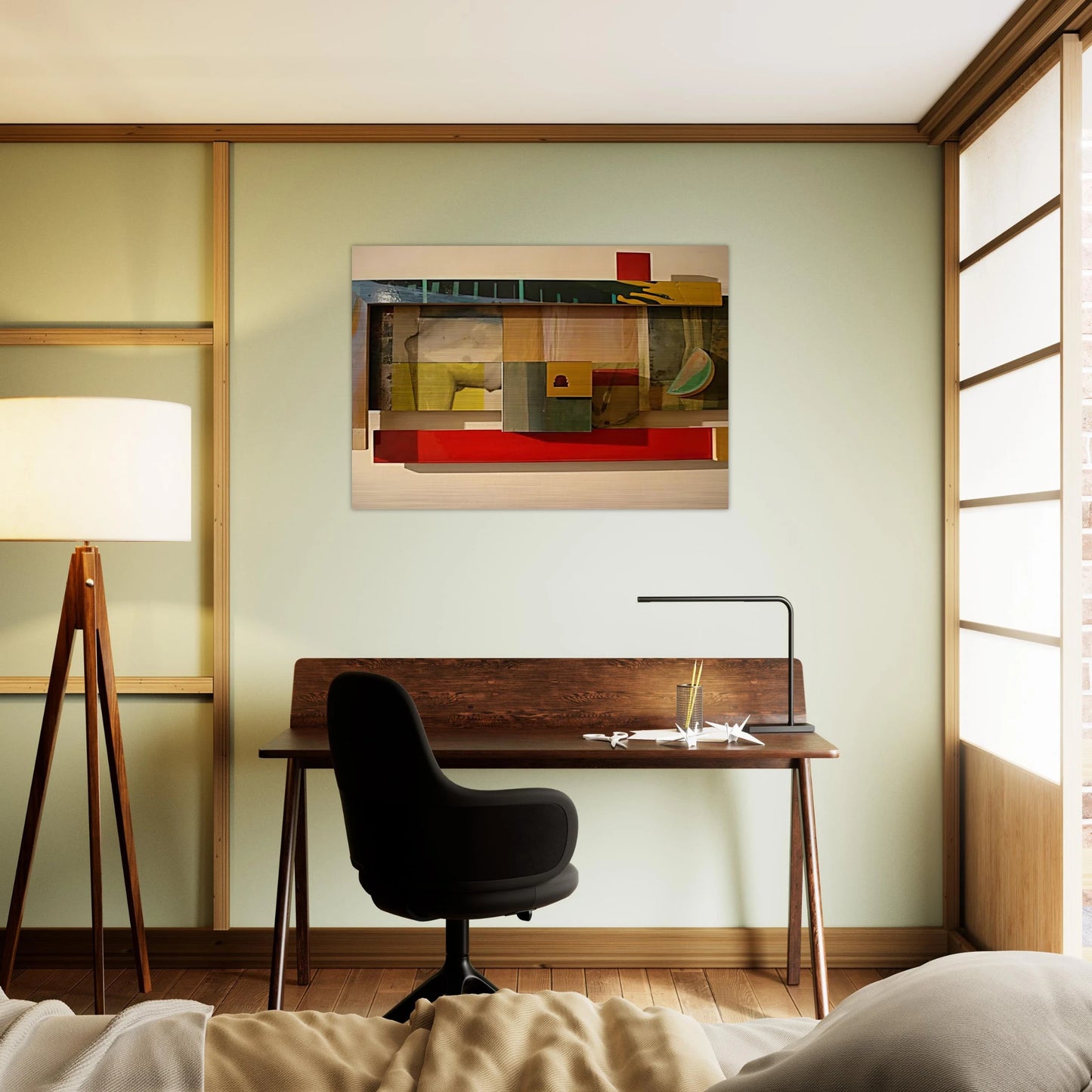 Horse - Sam Gilliam Brushed Aluminum Print - 70x100 cm / 28x40 inches | Sam Gilliam Aluminum Print | Sam Gilliam Prints