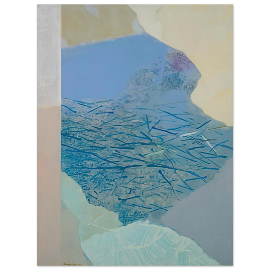 Kenzo Okada - Stream - Abstract Expressionism  75x100 cm / 30x40inches Fine Art Poster