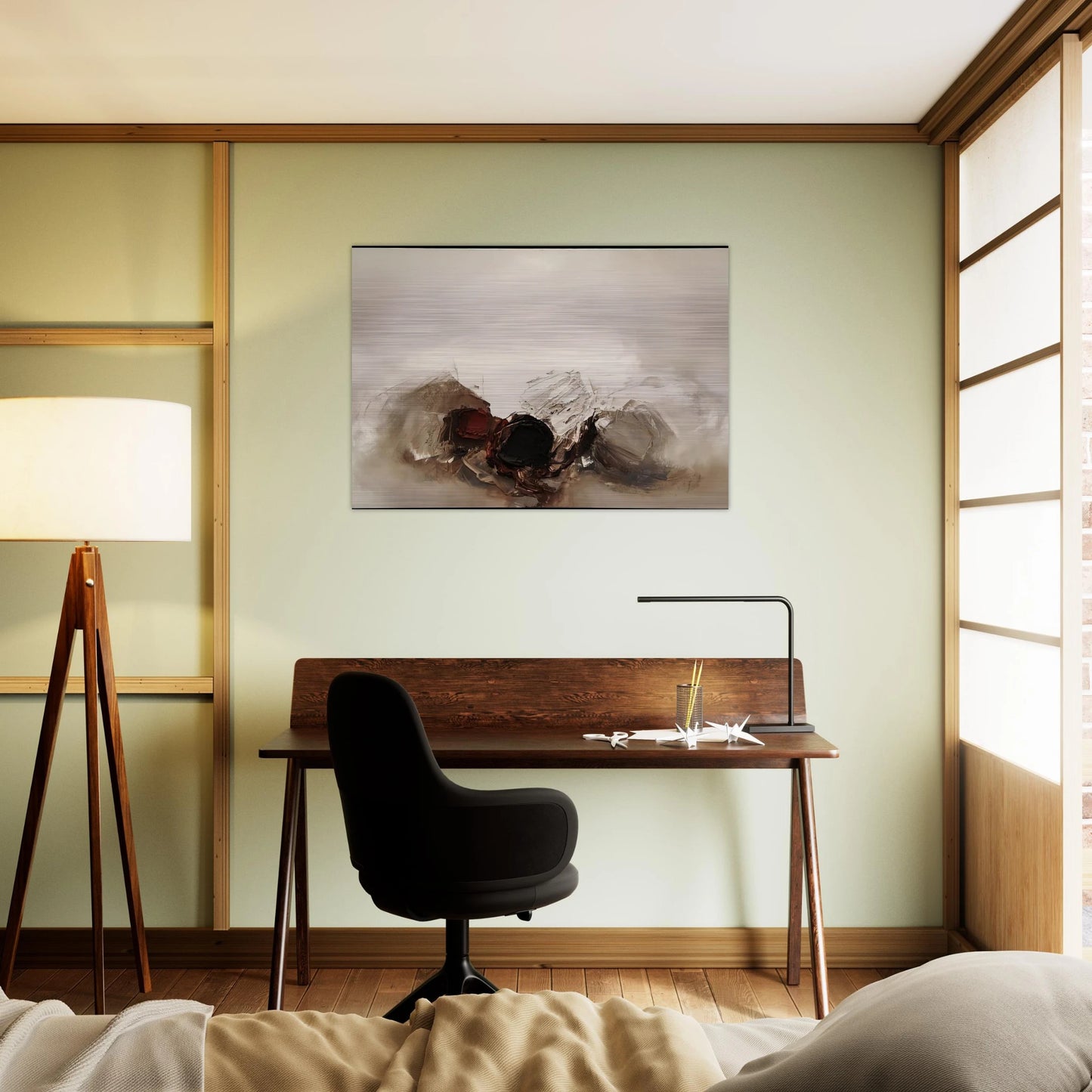 N 300 1960 - Luis Feito Brushed Aluminum Print - 70x100 cm / 28x40 inches | Luis Feito Aluminum Print | Luis Feito Prints