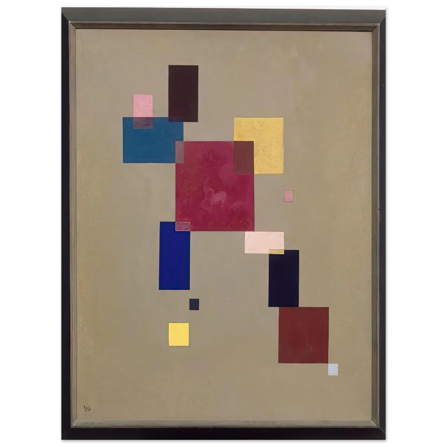 Wassily Kandinsky - THREE RECTANGLES 1930  75x100 cm / 30x40inches Fine Art Poster