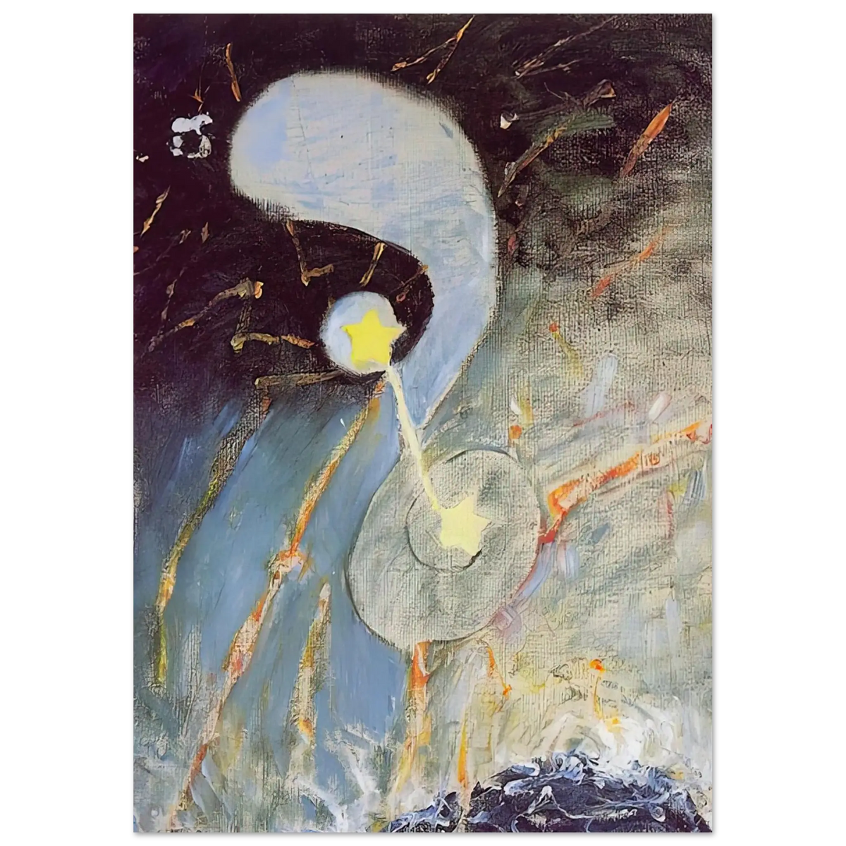 Hilma af Klint - CHAOS NR 2 1906 Wall art - 15x20 cm / 6x8 Inches - Fine Art Poster - -