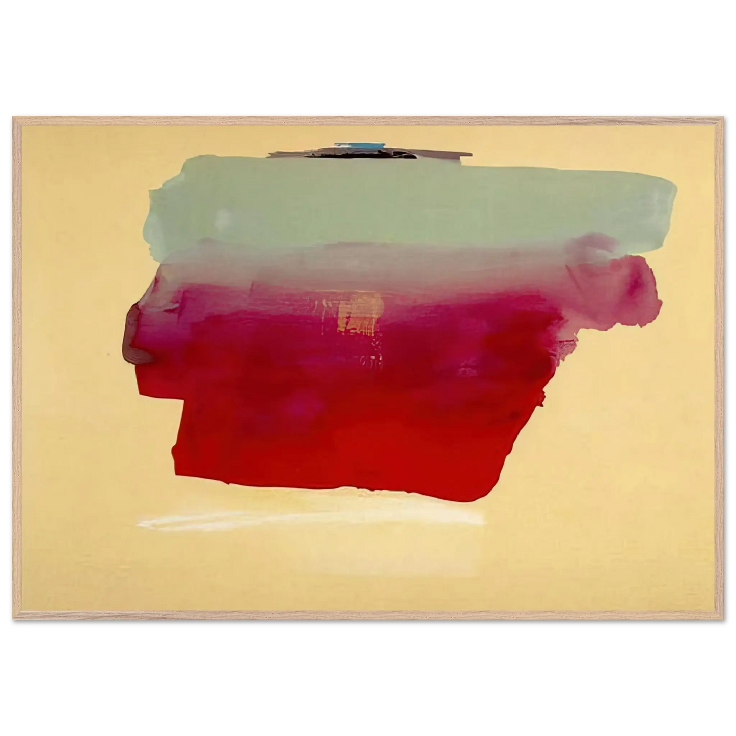 Helen Frankenthaler - Robinson s Wrap - 1974 Wall art - A2 (42 x 59.4  cm) - Premium Wooden Framed Poster With Fine Art Paper - Black frame