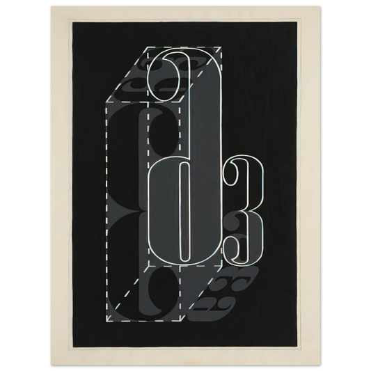 Josef Albers - 6 AND 3 1931  75x100 cm / 30x40inches Fine Art Poster
