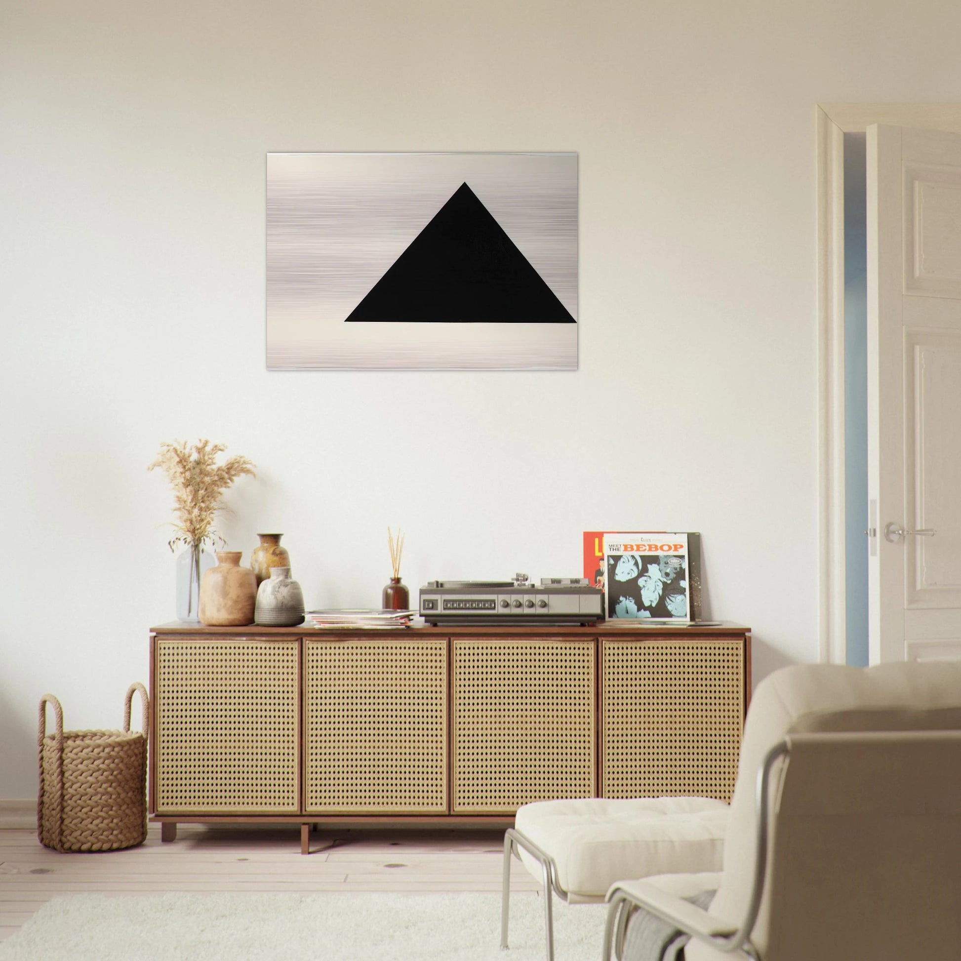 Triangle Form - Ellsworth Kelly Brushed Aluminum Print - 70x100 cm / 28x40 inches | Ellsworth Kelly Aluminum Print | Ellsworth Kelly Prints