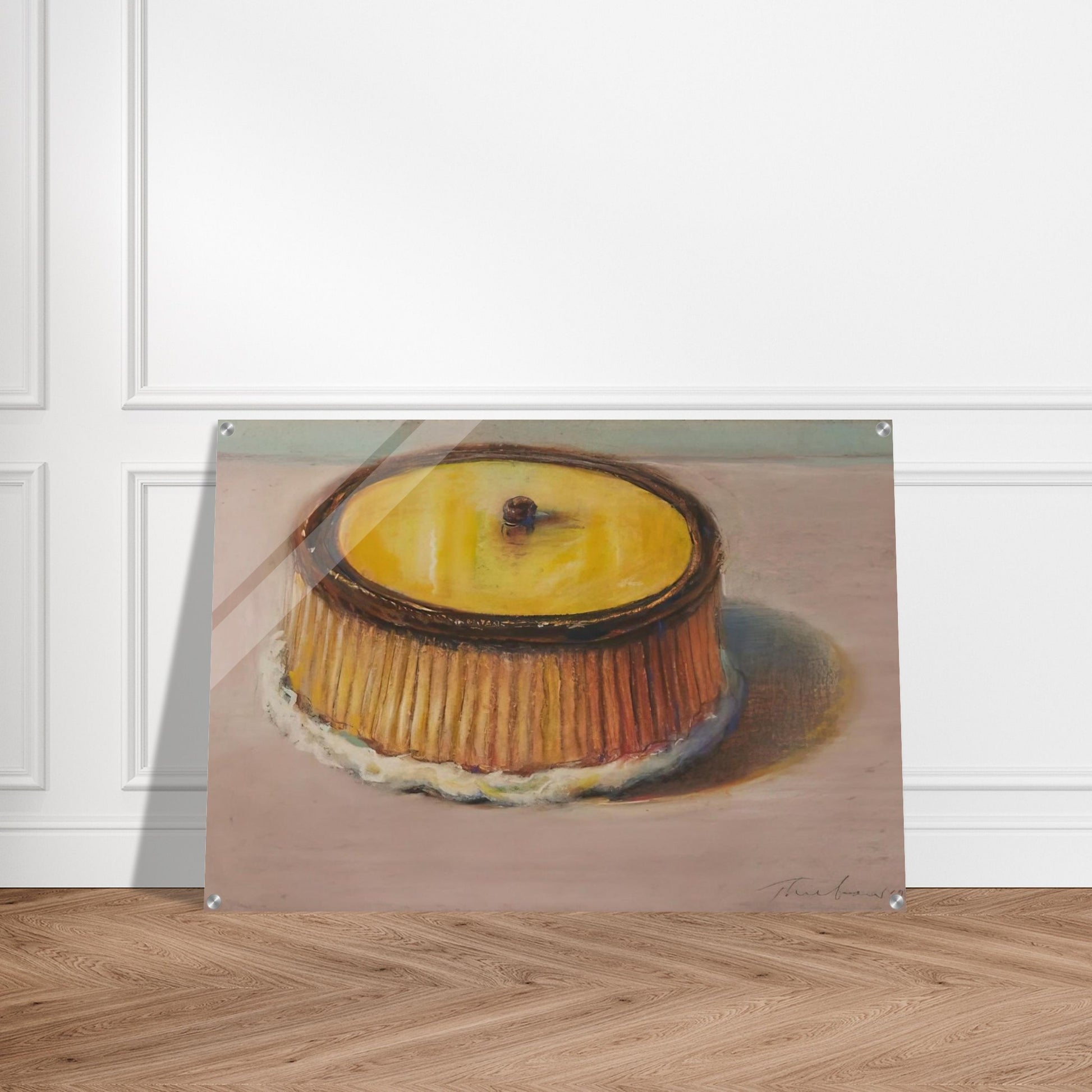 Lemon Cake - 1997 - Wayne Thiebaud Acrylic Print - 70x100 cm / 28x40″ inches