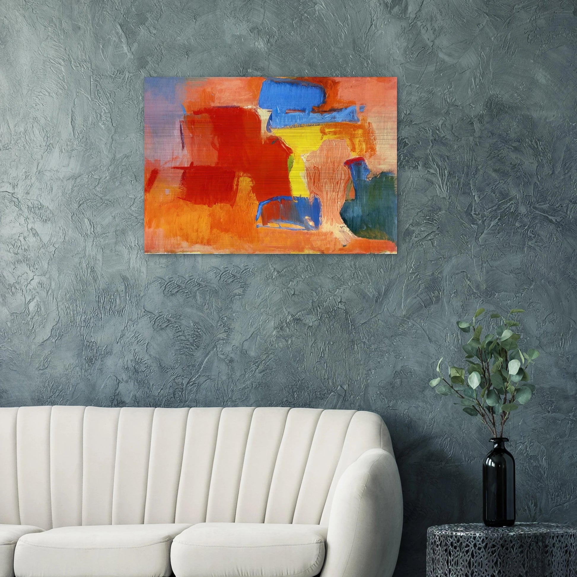 UNTITLED 1959 - Esteban Vicente Brushed Aluminum Print - 70x100 cm / 28x40 inches | Esteban Vicente Aluminum Print | Esteban Vicente Prints
