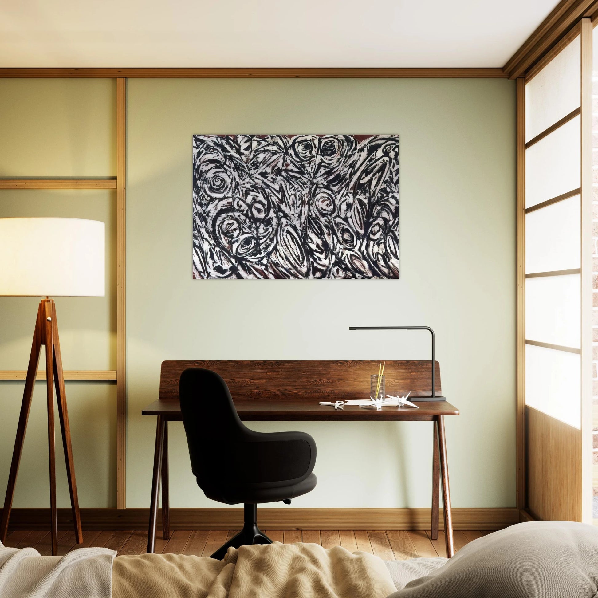 Night Creatures - Lee Krasner Brushed Aluminum Print - 70x100 cm / 28x40 inches | Lee Krasner Aluminum Print | Lee Krasner Prints